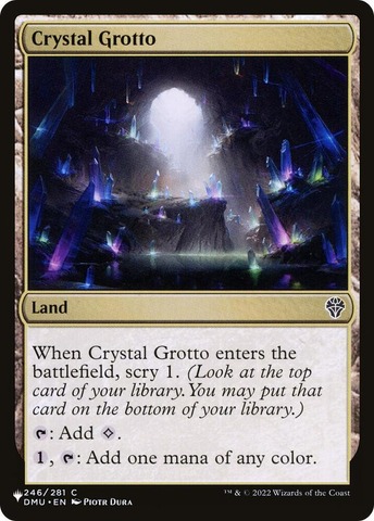 Crystal Grotto - The List